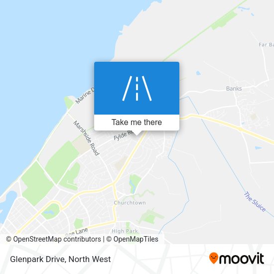 Glenpark Drive map