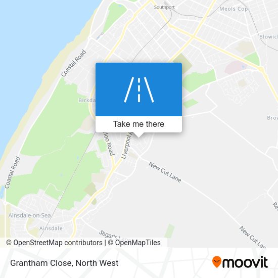 Grantham Close map