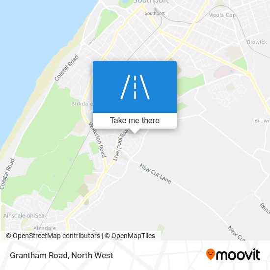 Grantham Road map