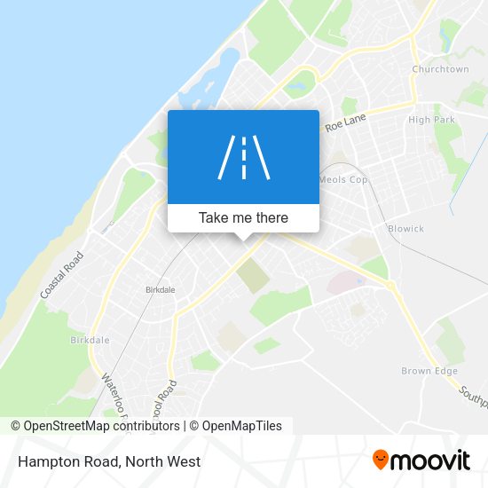 Hampton Road map
