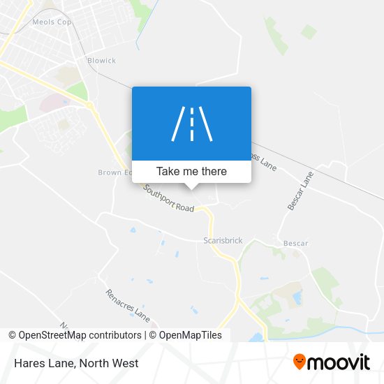 Hares Lane map