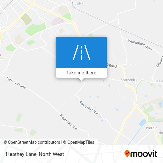 Heathey Lane map