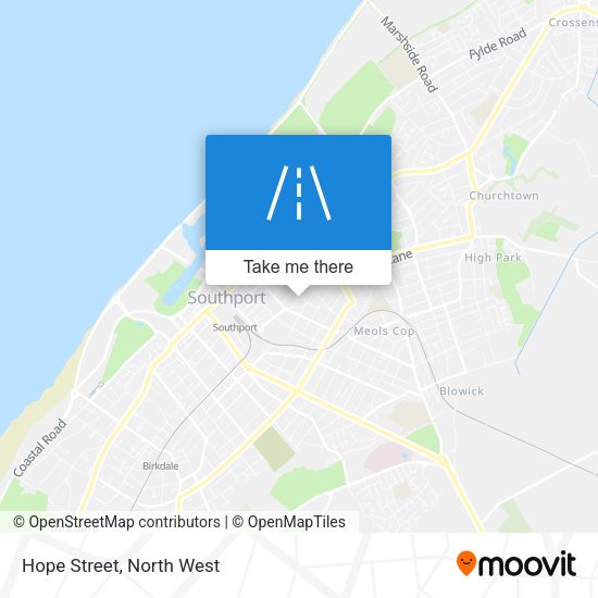 Hope Street map