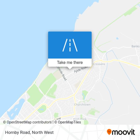 Hornby Road map