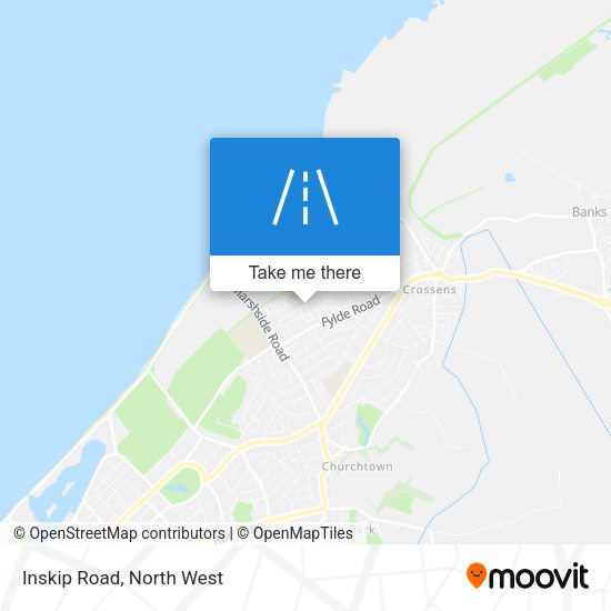 Inskip Road map