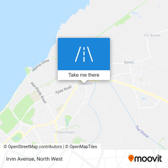 Irvin Avenue map