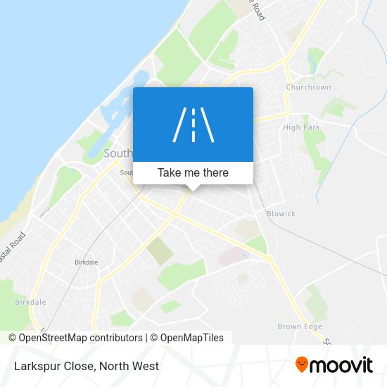 Larkspur Close map