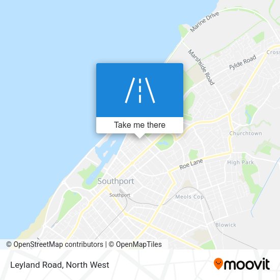 Leyland Road map