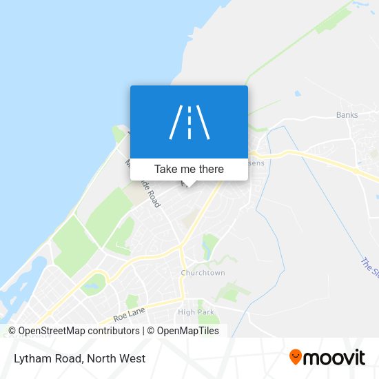 Lytham Road map
