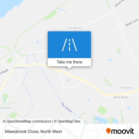 Maesbrook Close map