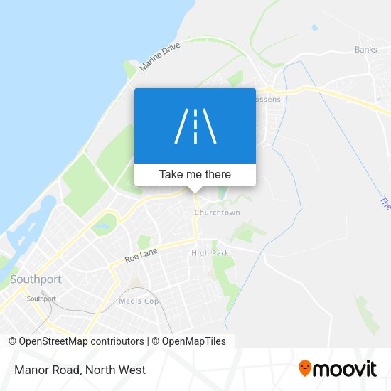 Manor Road map