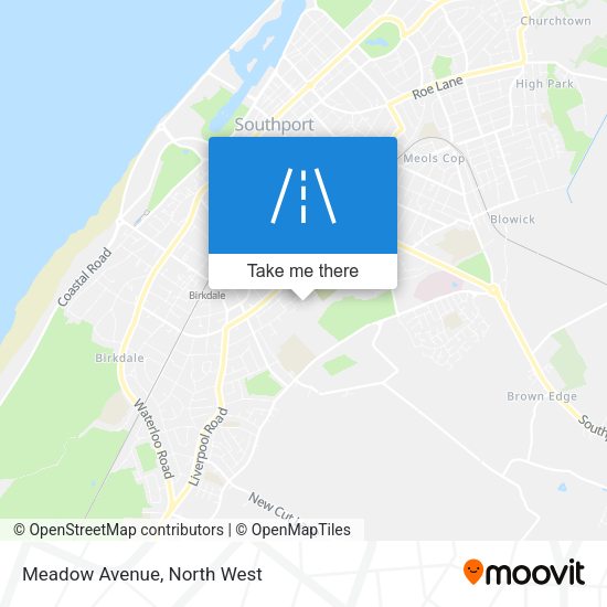 Meadow Avenue map