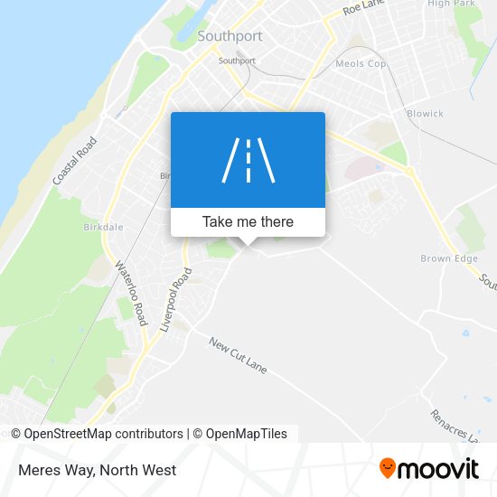 Meres Way map
