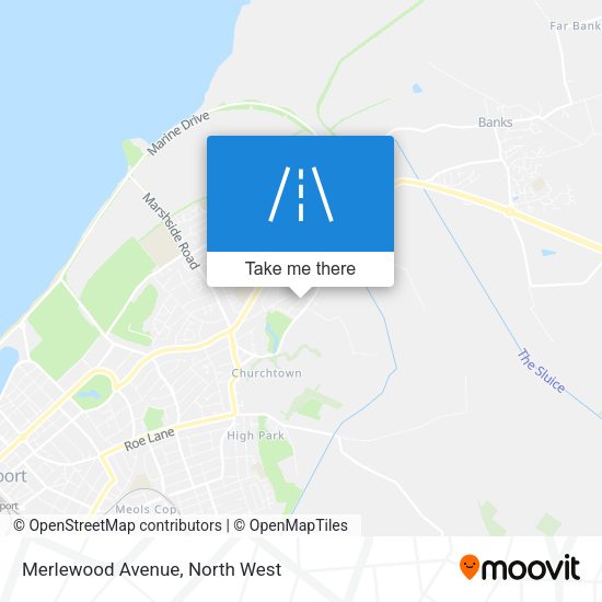 Merlewood Avenue map