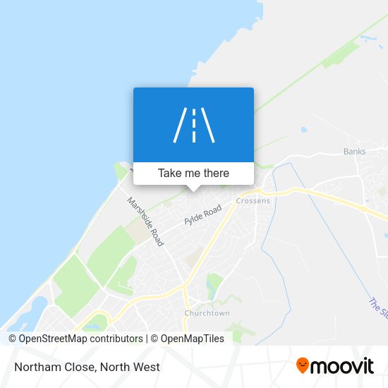 Northam Close map