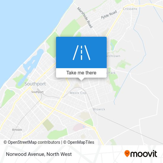 Norwood Avenue map