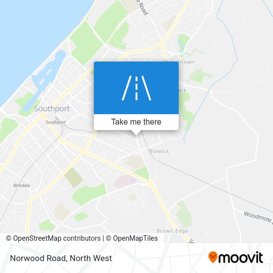 Norwood Road map
