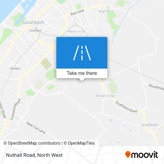Nuthall Road map