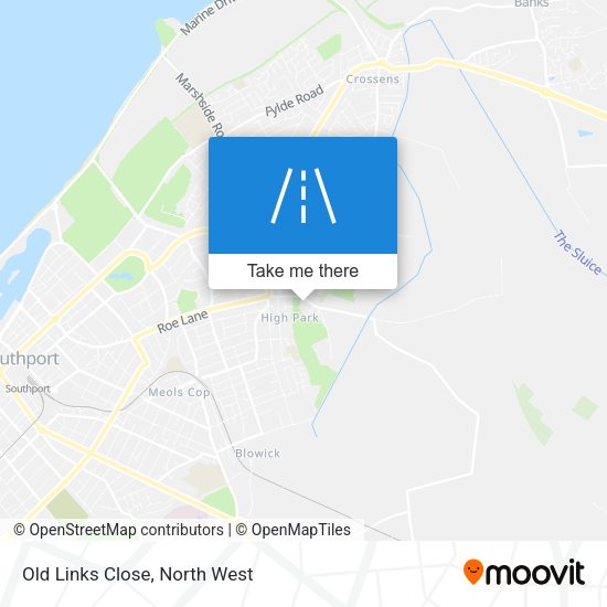 Old Links Close map