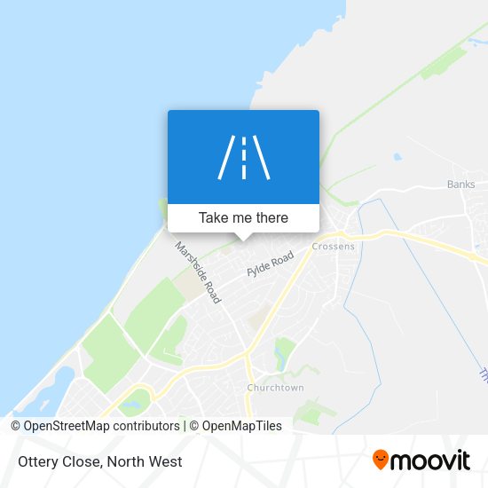 Ottery Close map