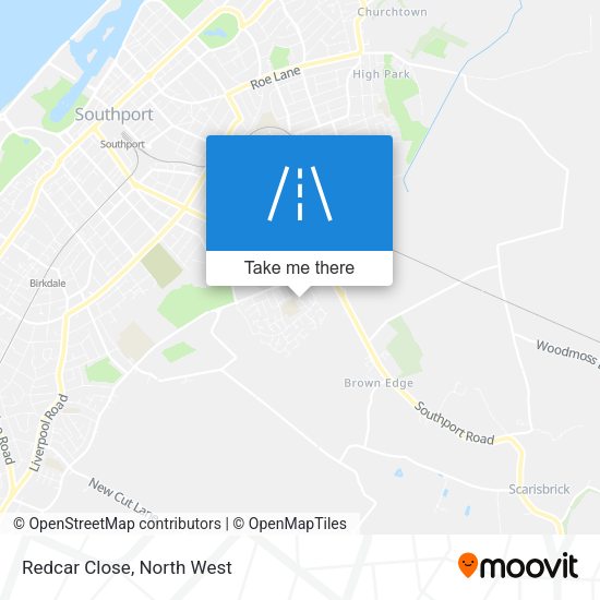 Redcar Close map