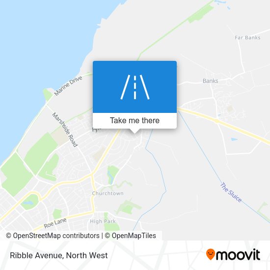 Ribble Avenue map