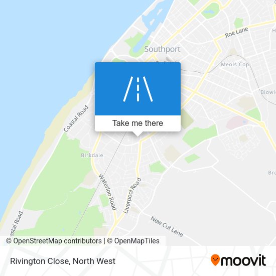 Rivington Close map