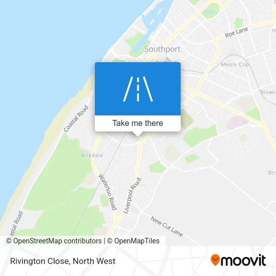 Rivington Close map