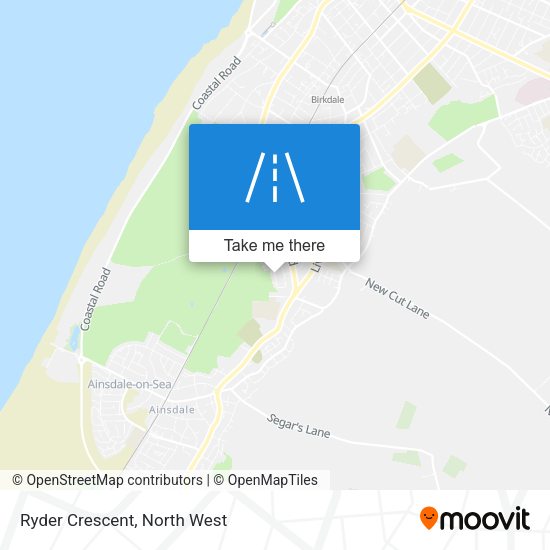 Ryder Crescent map