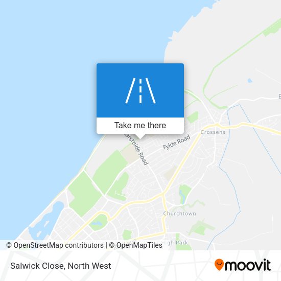 Salwick Close map