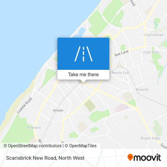 Scarisbrick New Road map