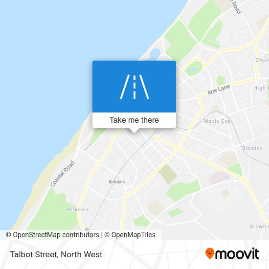 Talbot Street map