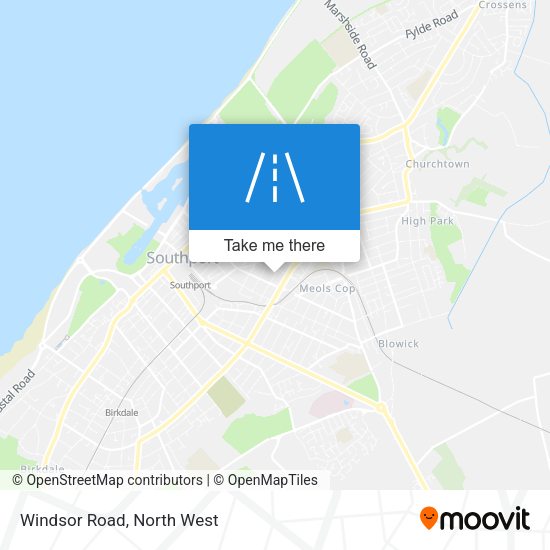 Windsor Road map