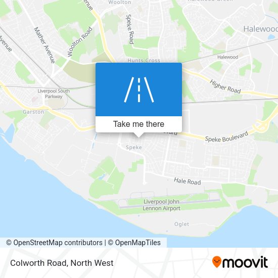 Colworth Road map