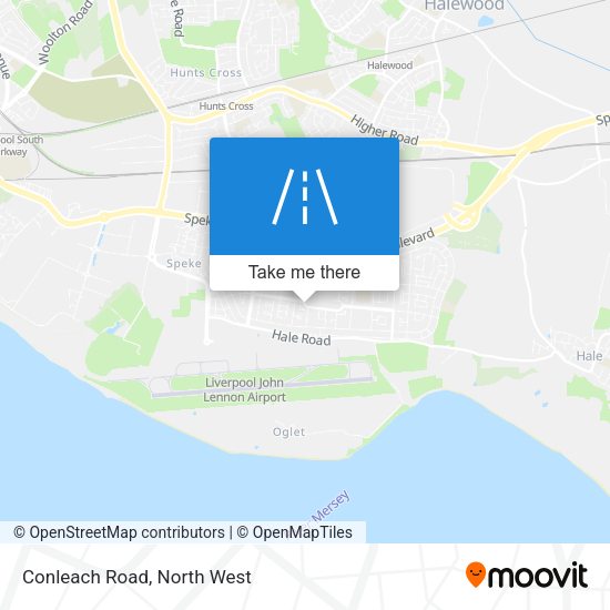 Conleach Road map