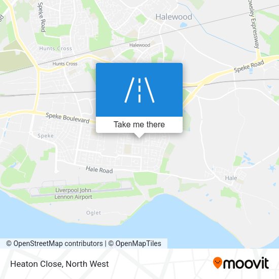 Heaton Close map