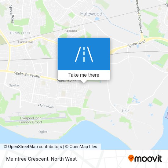 Maintree Crescent map