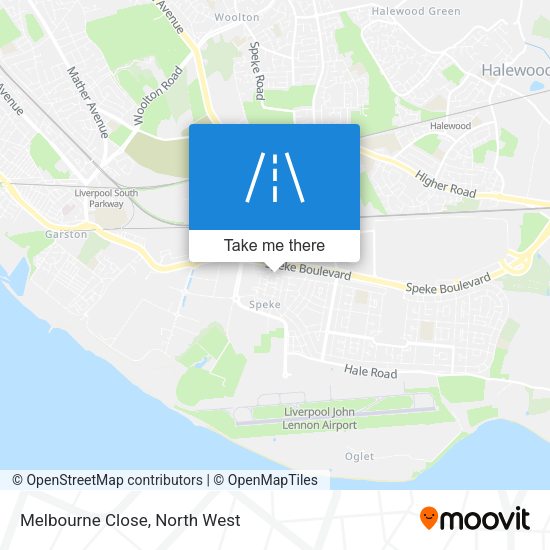 Melbourne Close map