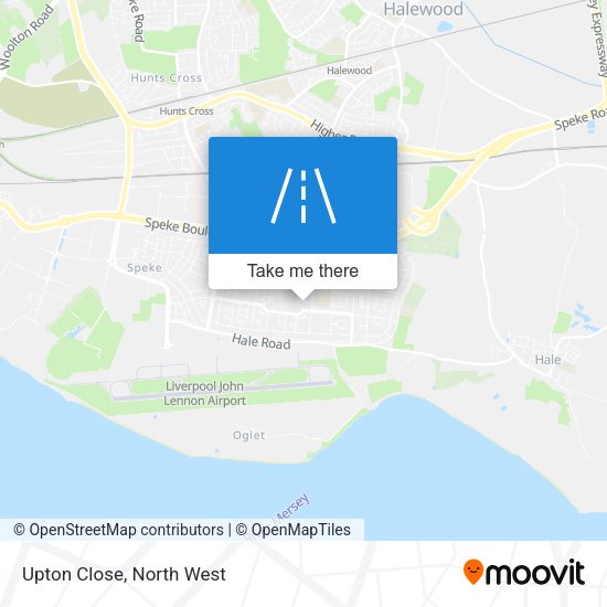 Upton Close map