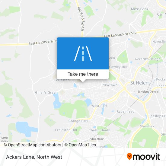 Ackers Lane map