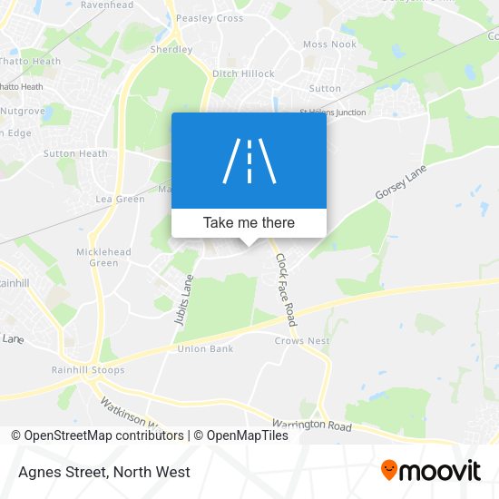 Agnes Street map