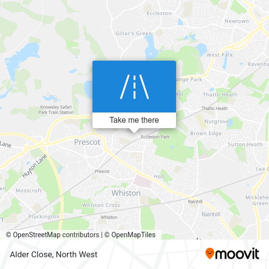 Alder Close map