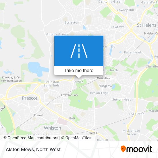 Alston Mews map