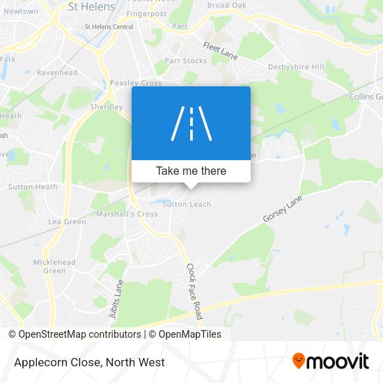 Applecorn Close map