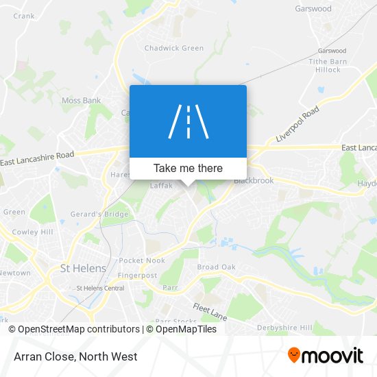 Arran Close map