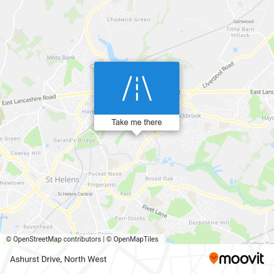 Ashurst Drive map