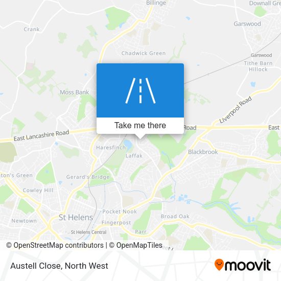 Austell Close map