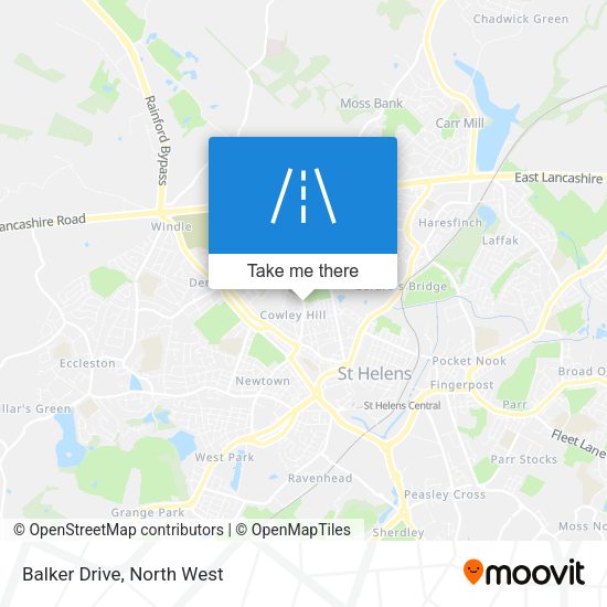 Balker Drive map
