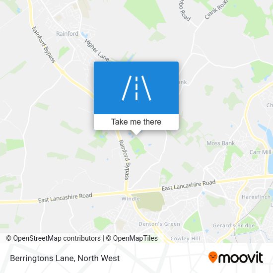 Berringtons Lane map