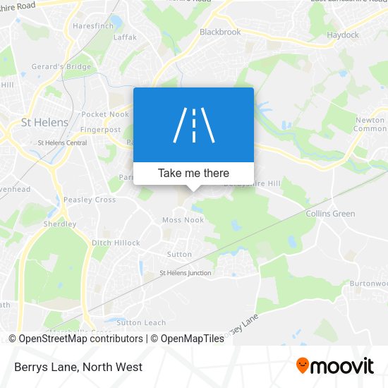Berrys Lane map